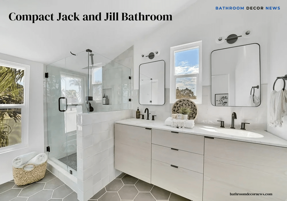 Compact Jack and Jill Bathroom