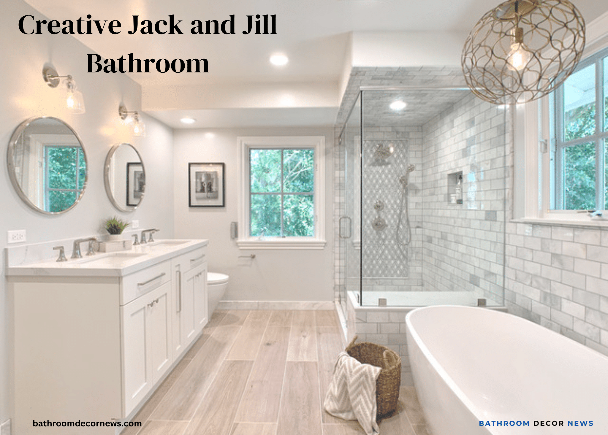 Creative Jack and Jill Bathroom