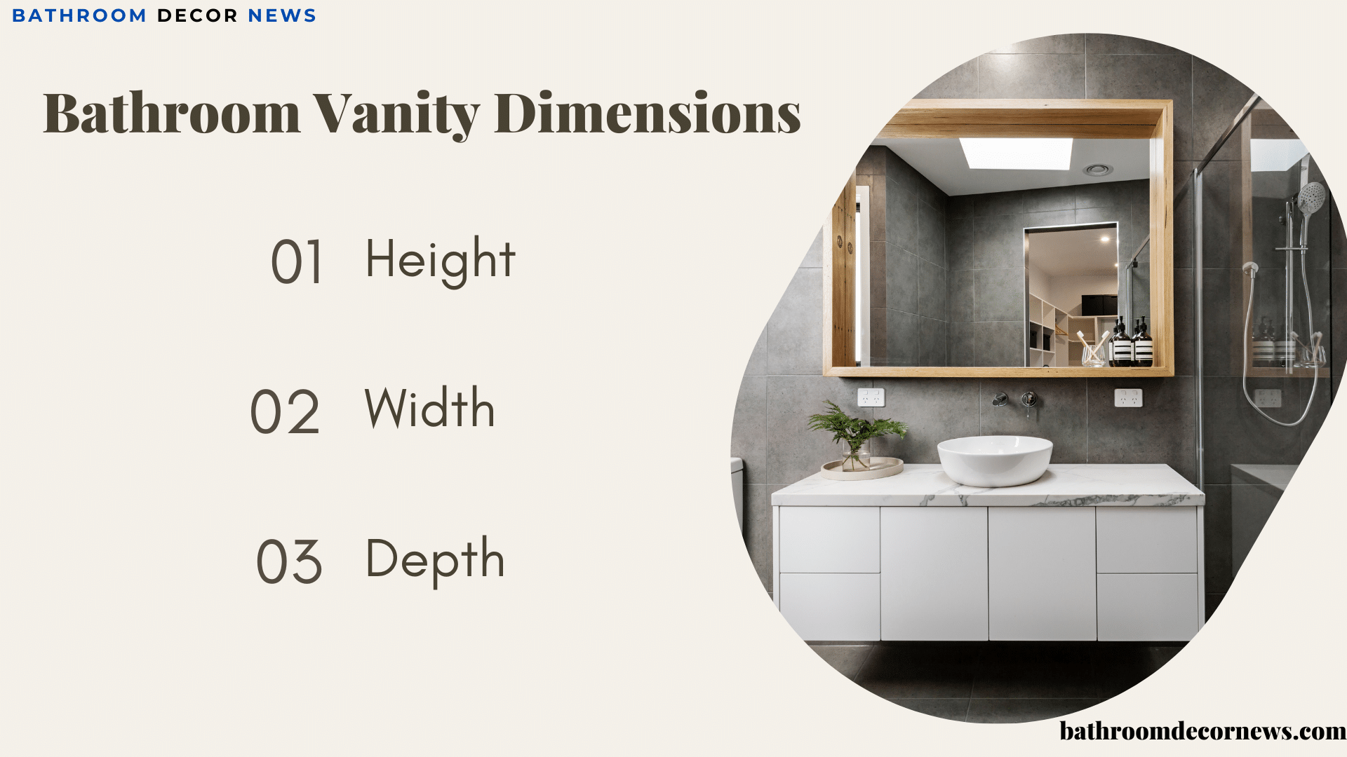 Bathroom Vanity Dimensions