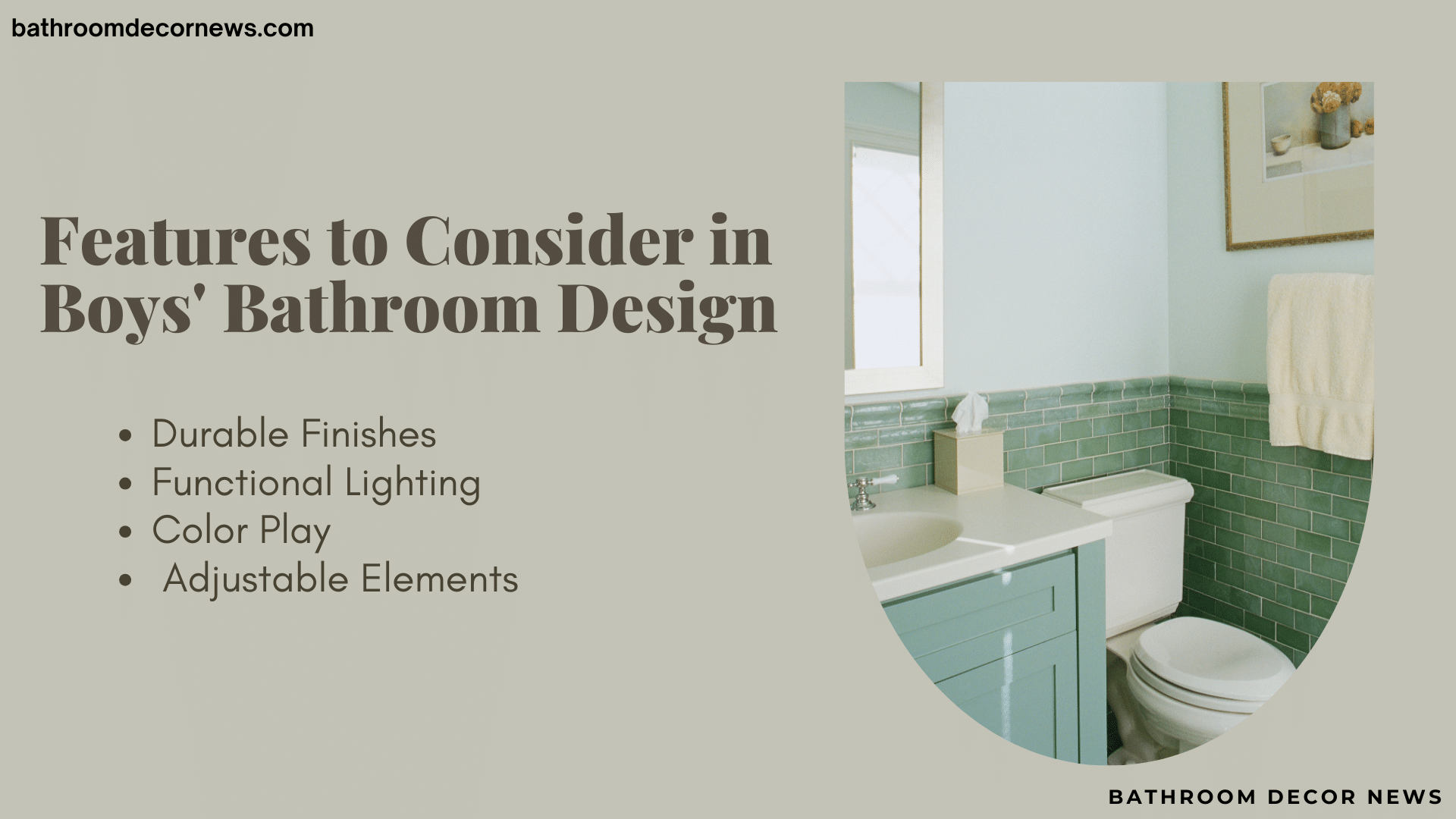 Features to Consider in Boys' Bathroom Design