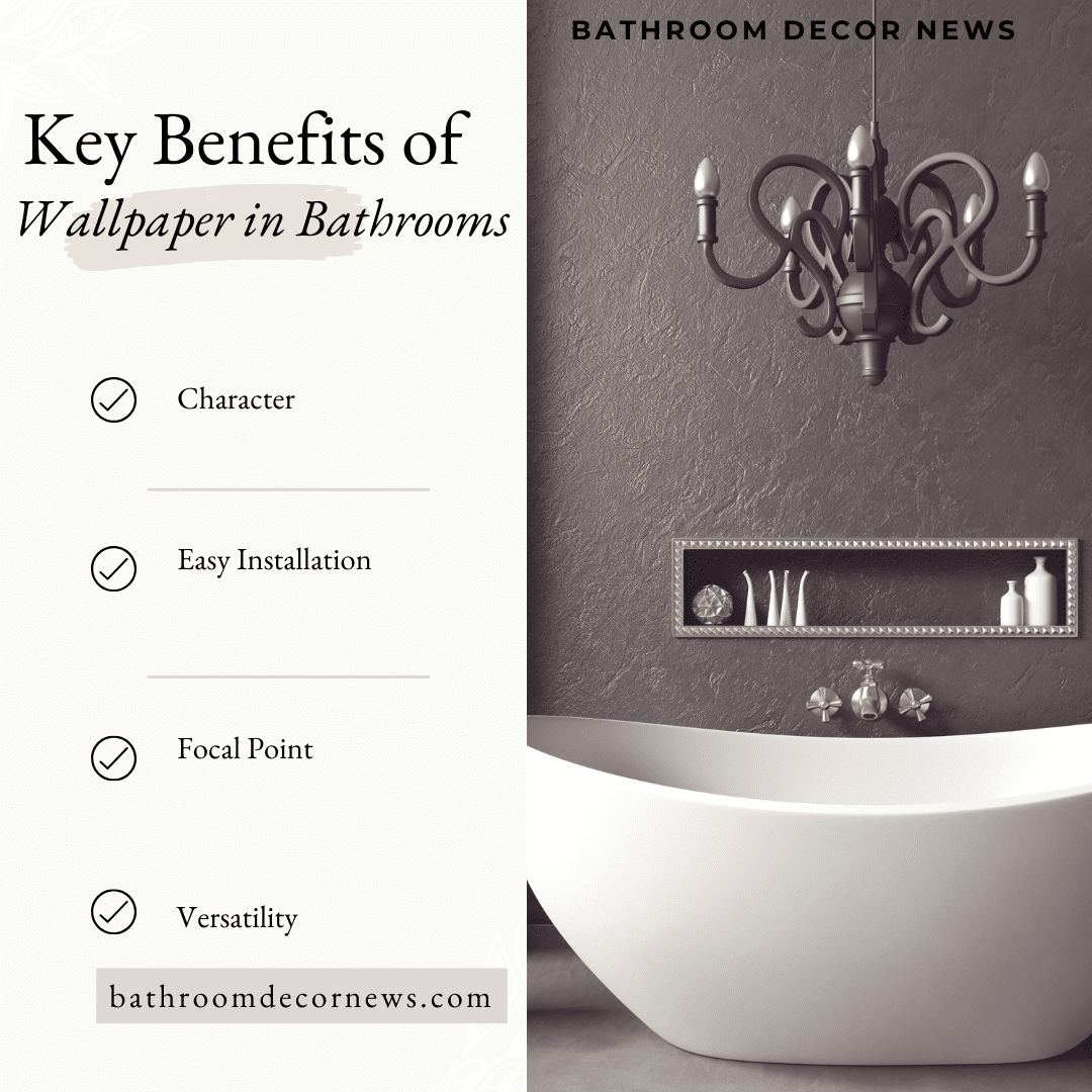 Key Benefits of Wallpaper in Bathrooms 