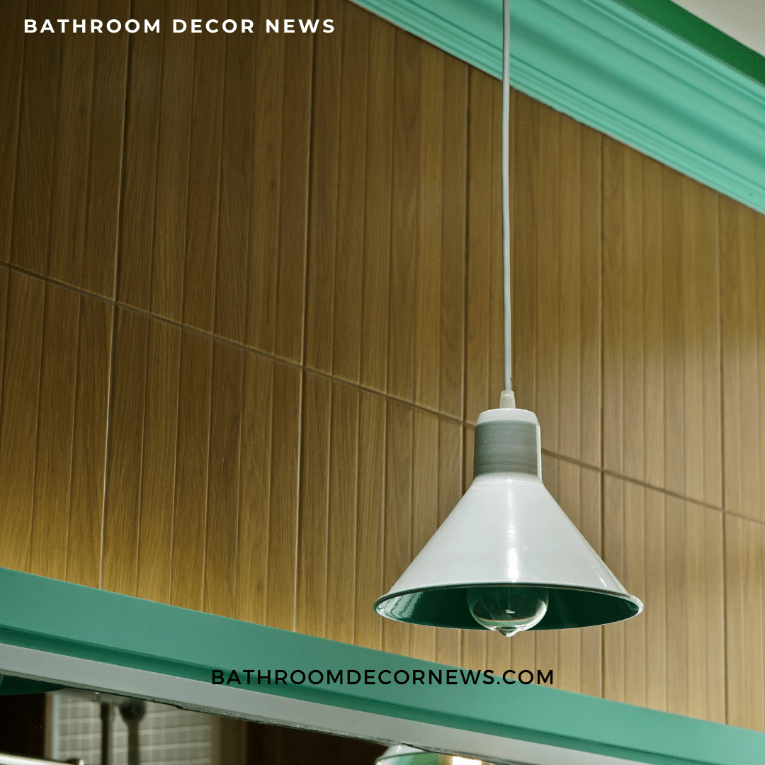 pendant light in the bathroom