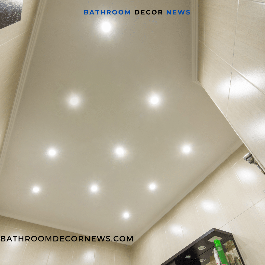 recessed lights in bathroom ceiling